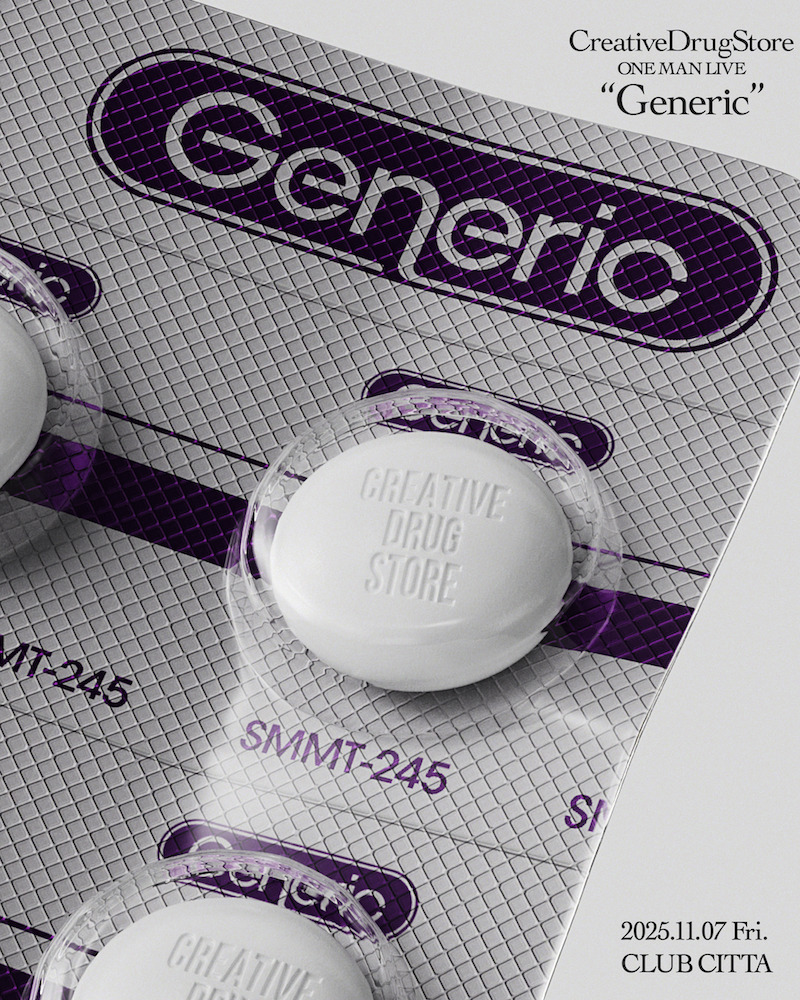 CreativeDrugStore、新作EP『Generic』発表｜DJ MAYAKU、U-Lee、Rascal